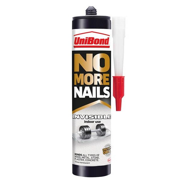 UniBond No More Nails Invisible Grab Adhesive Cartridge 285g