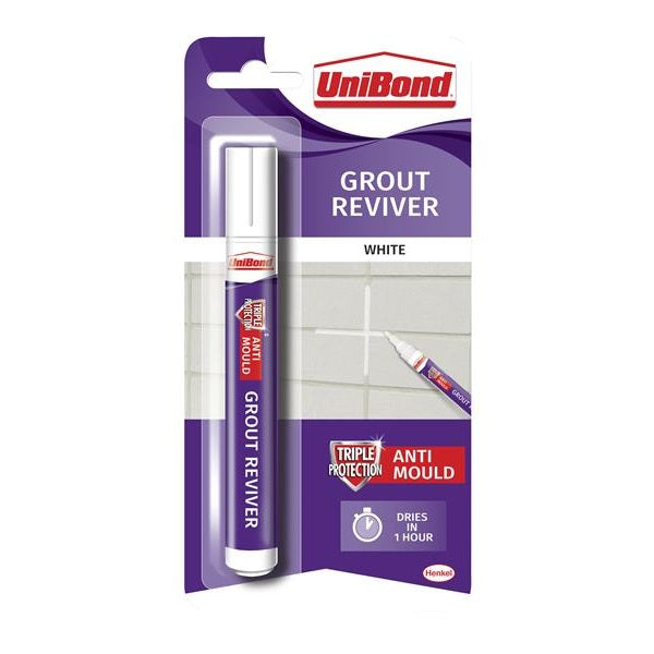 UniBond White Grout Reviver Pen 7ml - Watson Hire