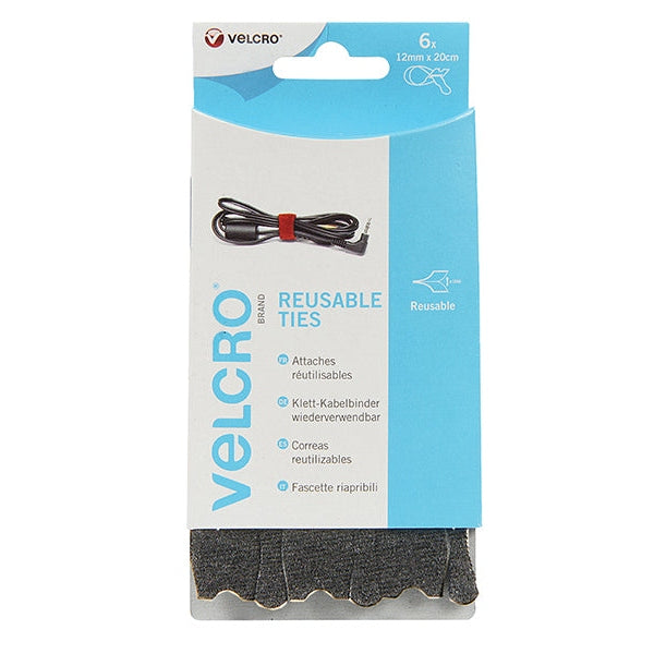 VELCRO® Brand VELCRO® Brand ONE-WRAP® Reusable Ties (6) 12mm x 20cm Black