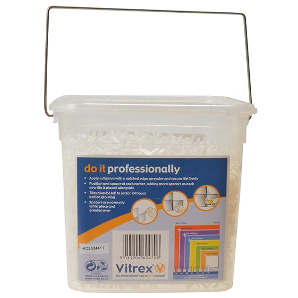 Vitrex Wall Tile Spacers 2.5mm (Pack 3000)