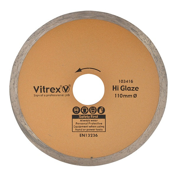 Vitrex Hi Glaze Diamond Blade 110mm