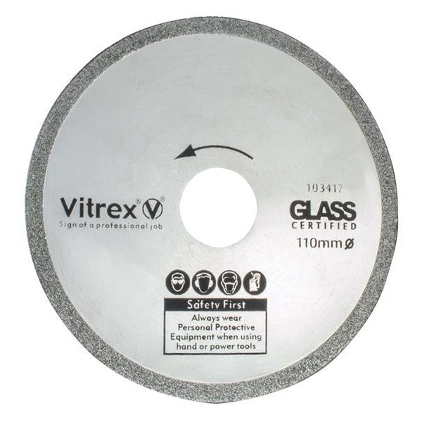 Vitrex Glass Diamond Blade 110mm