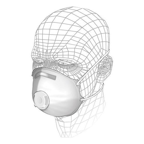Vitrex Premium Valved Sanding and Insulation Respirator P1