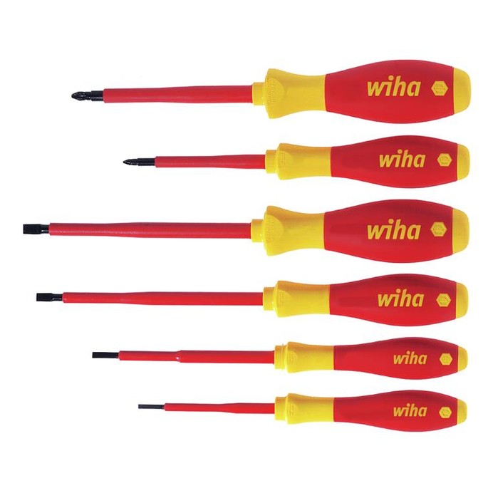 Wiha SoftFinish® electric SL/PZ Screwdriver Set, 6 Piece
