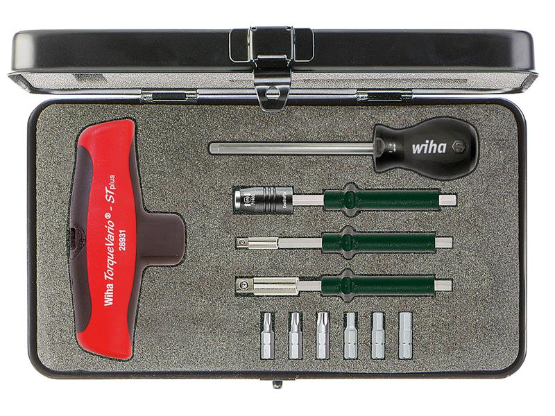 Wiha TorqueVario®-S T Screwdriver Set, 11 Piece