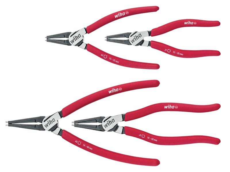 Wiha MagicTips® Classic Circlip Pliers Set, 4 Piece