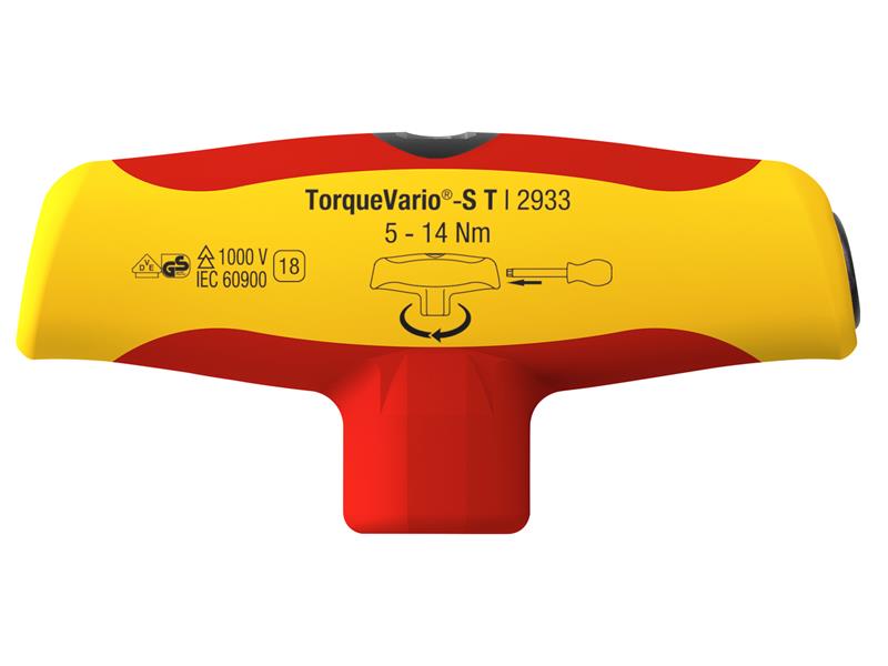 Wiha TorqueVario®-S T electric T-handle Screwdriver 5-14Nm