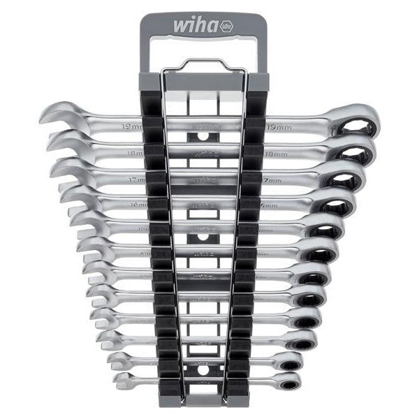 Wiha Ring Ratchet Spanner Set, 12 Piece