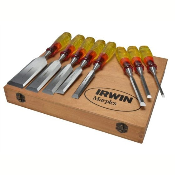 XMS IRWIN Marples 8 Piece Splitproof Wood Chisel Set