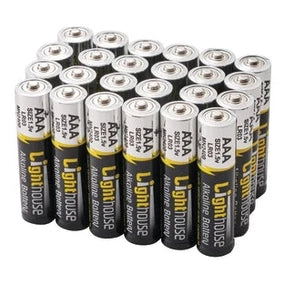 Lighthouse AAA LR03 Alkaline Batteries 1120 mAh (Pack 24)