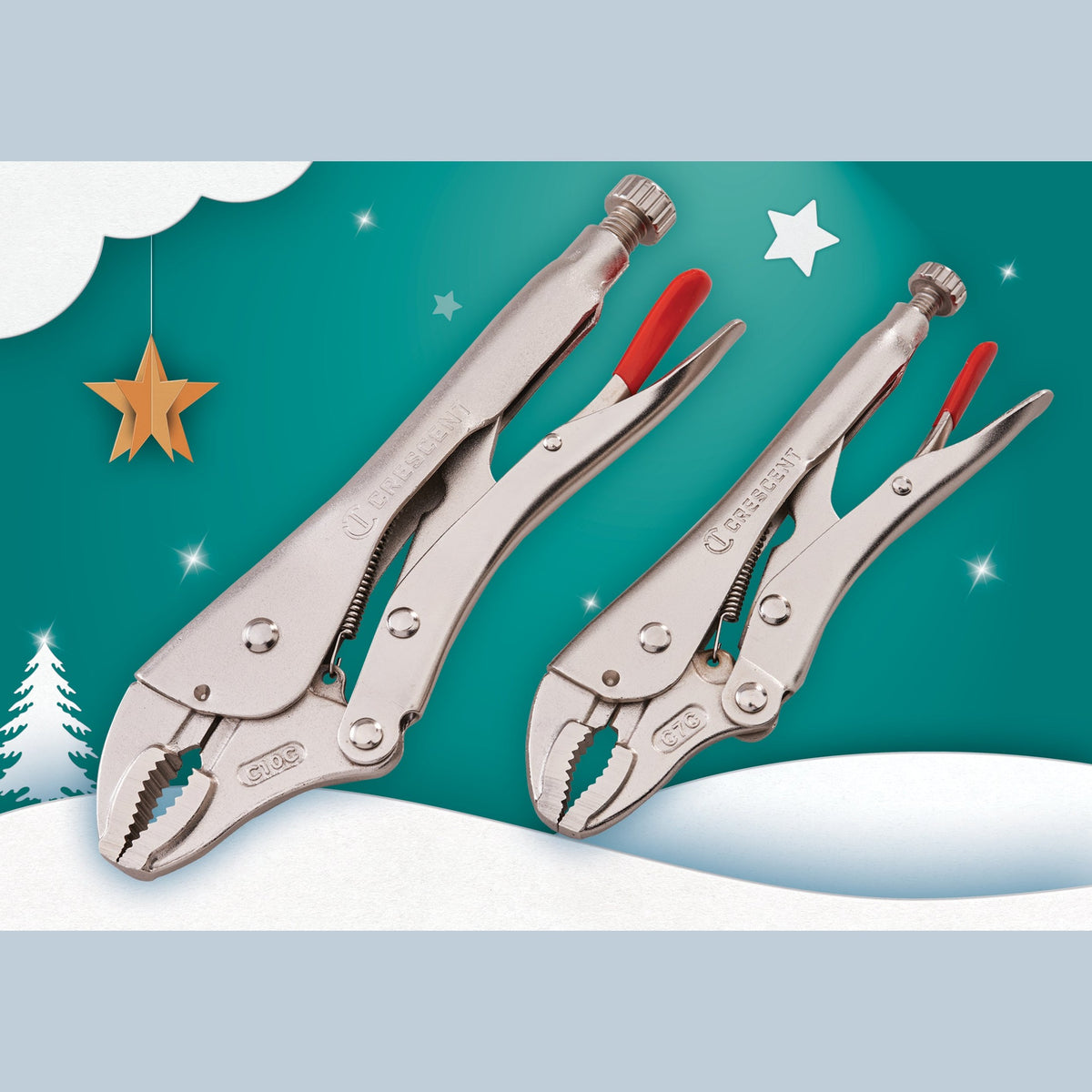 CRESCENT 2 PIECE LOCKING PLIER SET