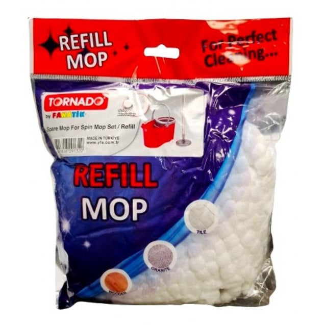 TORNADO SPIN MICROFIBRE MOP HEAD