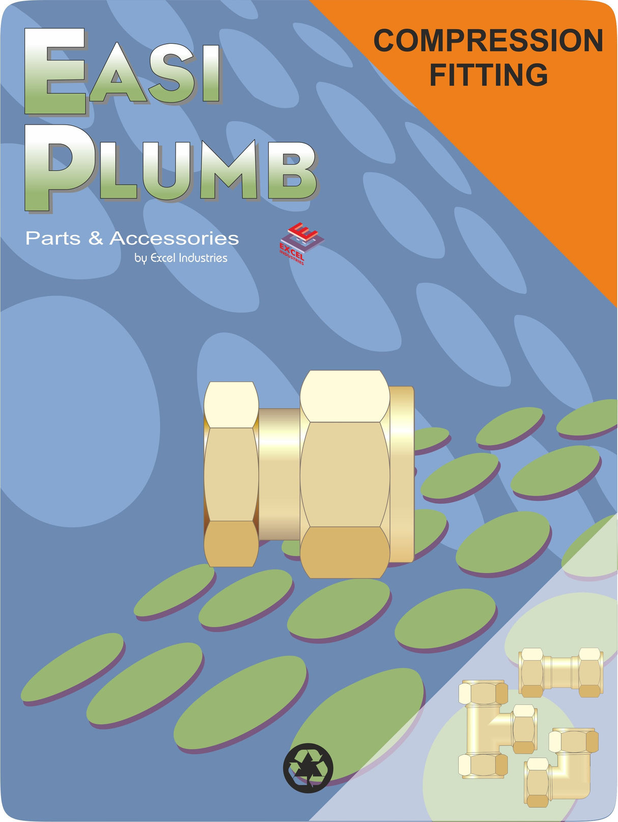 Easy Plumb 3/4" Brass Compression Stop End