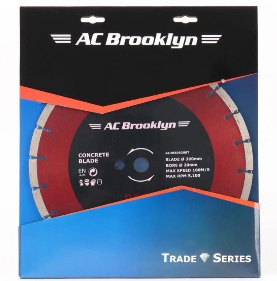 AC BROOKLYN 300MM DIAMOND BLADE RED T SERIES 20MM B