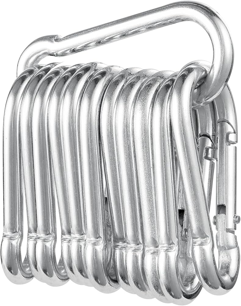 BB-AS210 12PC 50MM CARABINER SET