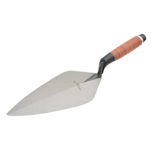 Marshalltown 34L Wide London Pattern Brick Trowel Leather Handle 11in