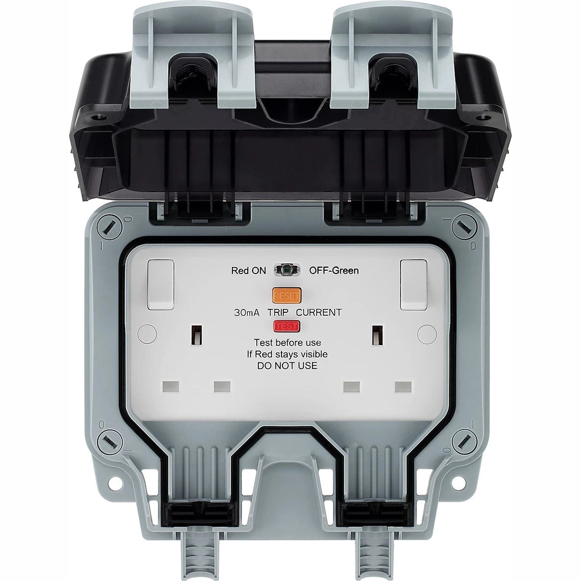 BG 2 GANG OUTDOOR SWITCHED SOCKET IP65