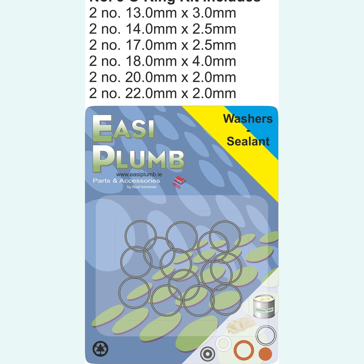 EASY PLUMB O RING KIT NO. 3 ( 12 LARGE O RINGS)