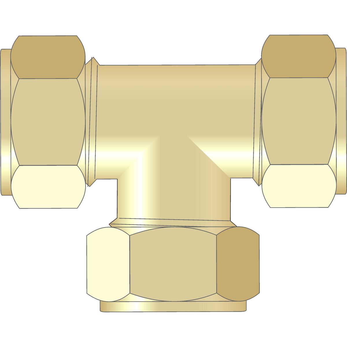 Easy Plumb 1/2" Equal Tee