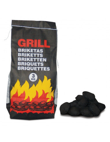 3KG GRILL CHARCOAL BRIQUETTES