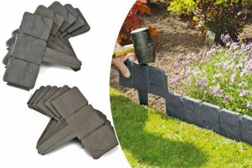 GREY COBBLE STONE GARDEN 10PC