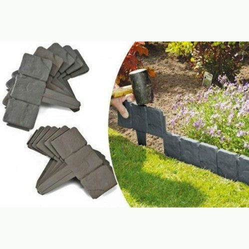 GREY COBBLE STONE GARDEN 10PC