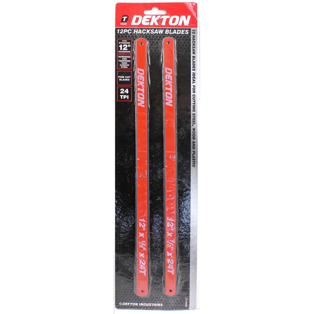 DEKTON 12PC HACKSAW BLADES