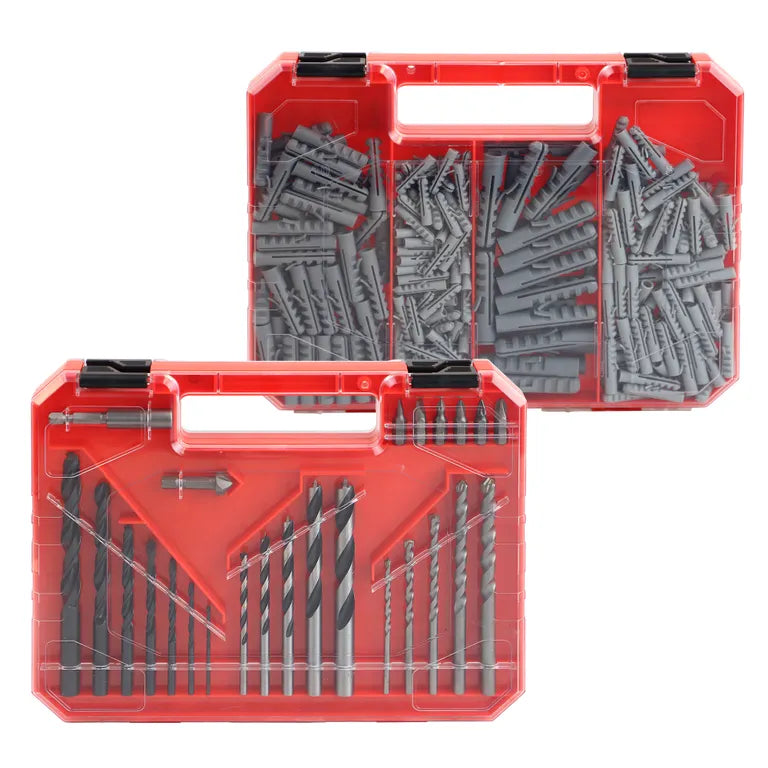 DEKTON 300PC DRILL BIT AND WALL PLUGS SET