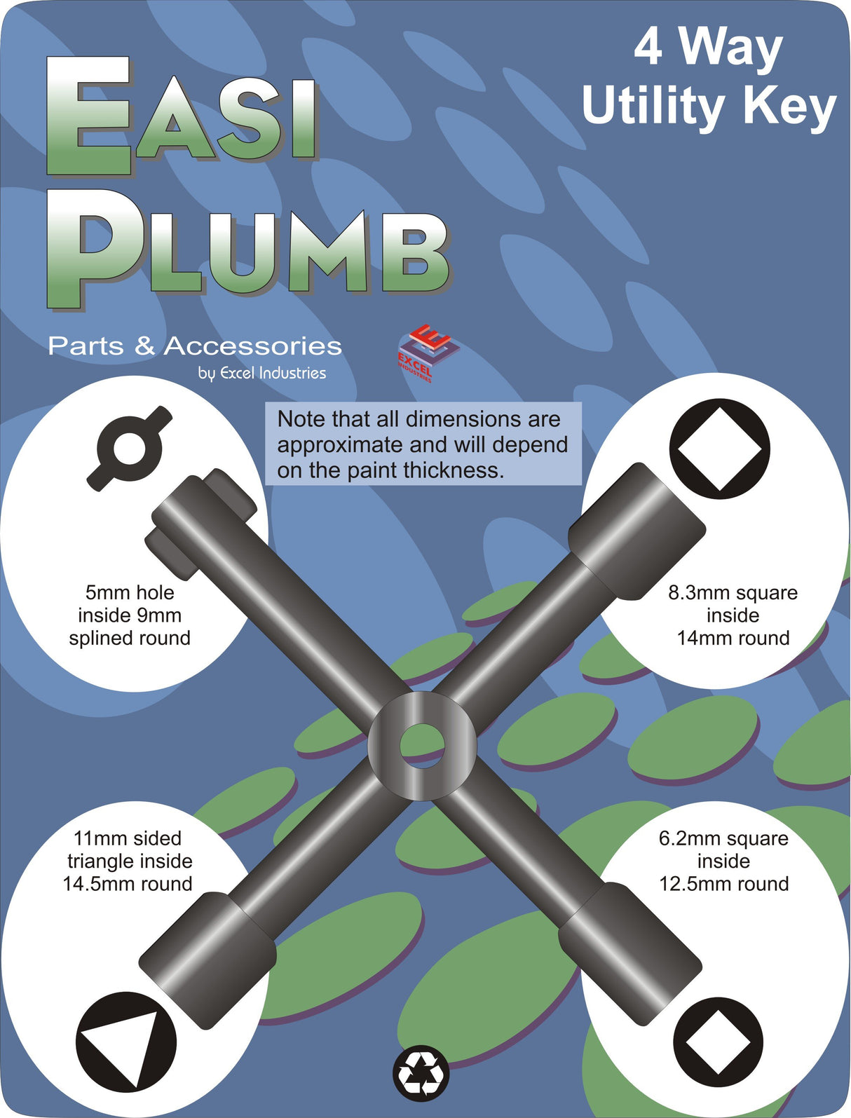 Easy Plumb Utility 4 Way Key
