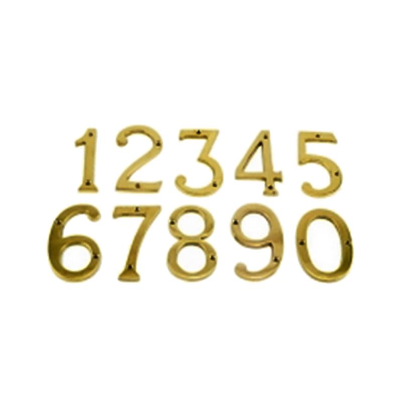 BRASS NUMERALS