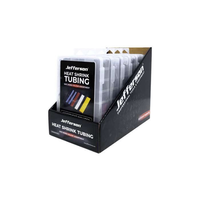 JEFFERSON 95PC 100MM HEAT SHRINKING TUBING MIXED COLOURS ASSORTMENT