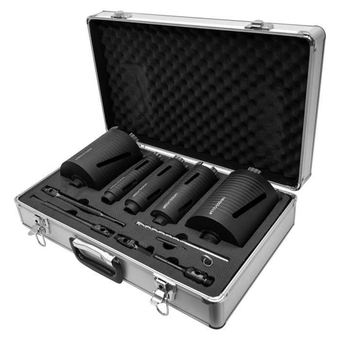 JEFFERSON 11 PIECE DIAMOND CORE BIT SET