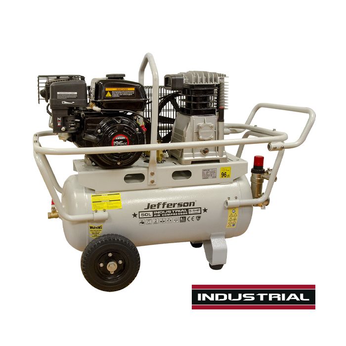 JEFFERSON 50L 6.5HP AIR COMPRESSOR 10 BAR PETROL