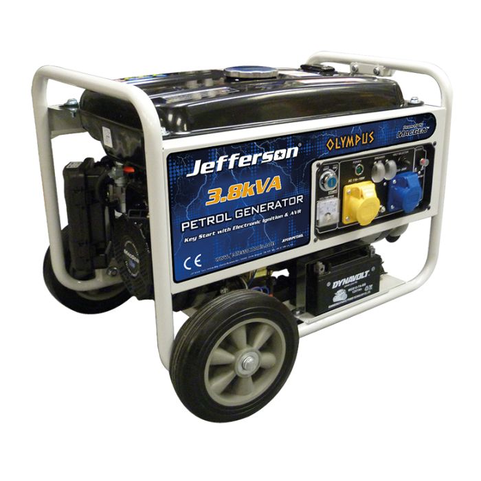JEFFERSON 3.8KVA PETROL GENERATOR WITH AVR & ELECTRONIC START