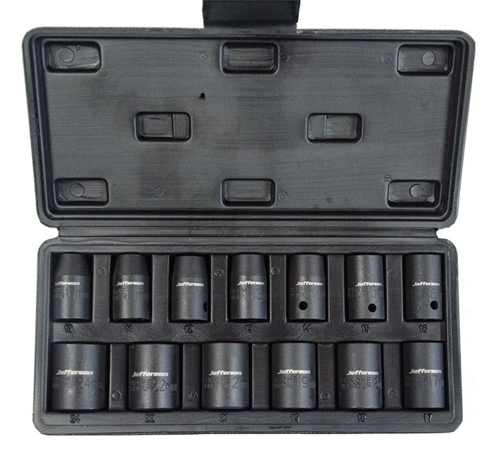 JEFFERSON 13PC IMPACT SOCKET SET 1/2