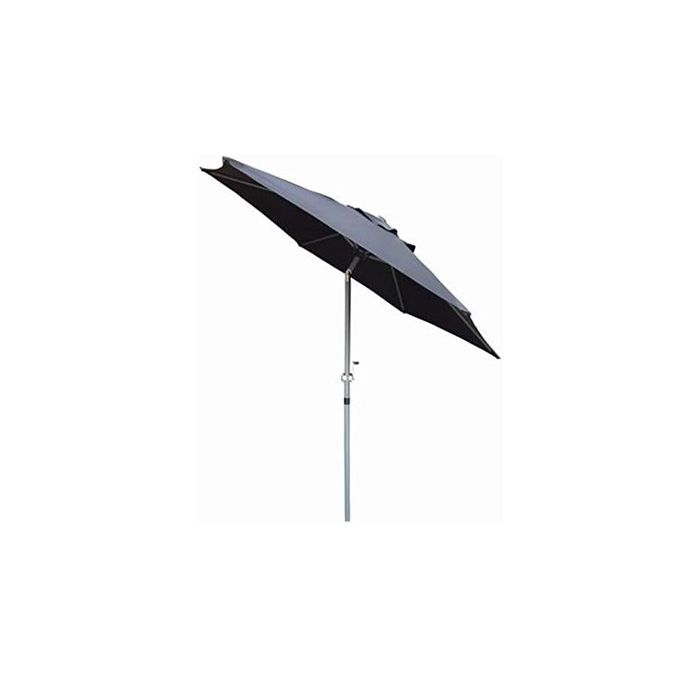 REDWOOD 2M ALUMINIUM TILTING PARASOL WITH CRANK-BLACK