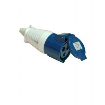 32AMP 220V COUPLER/SOCKET BLUE