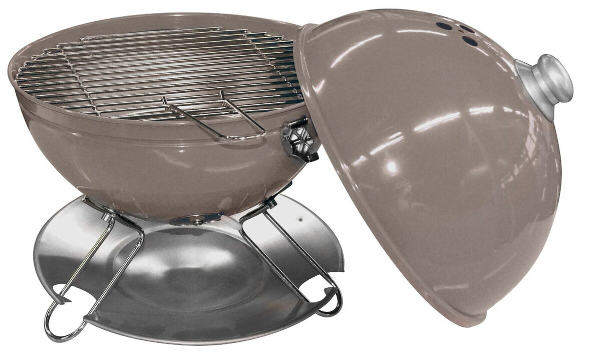 ELITE TABLE BARBECUE WITH LID DIAM 29CM TAUPE