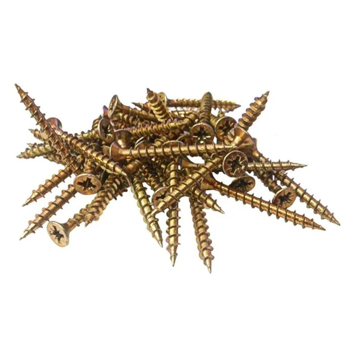 M4X50 YELLOW POZI CHIPBOARD SCREW 200BOX FT