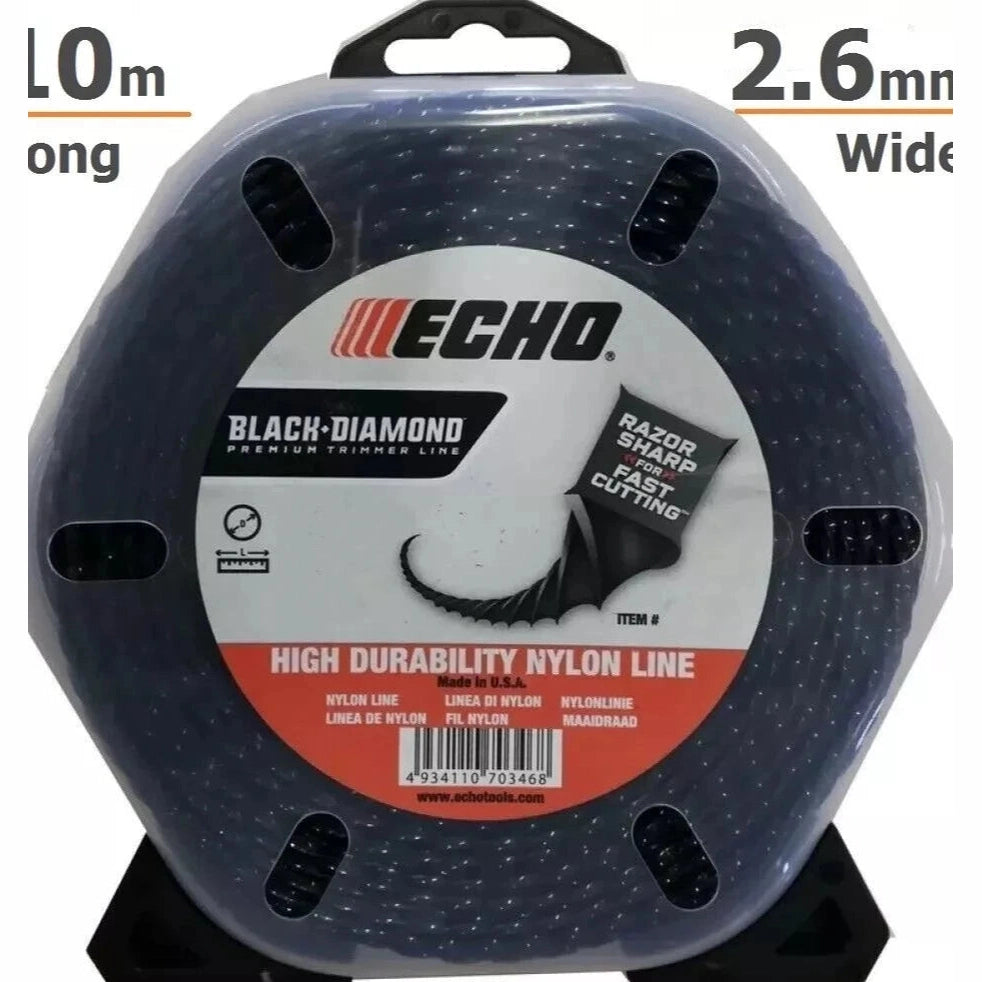 ECHO BLACK DIAMOND TRIMMER LINE 2.67MM X 10M - Watson Hire