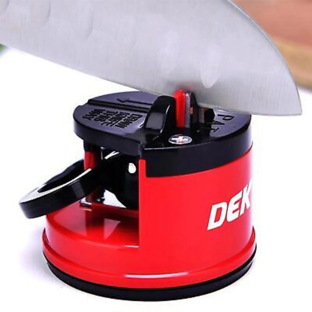 DEKTON KNIFE SHARPENER WITH SUCTION CUP BASE