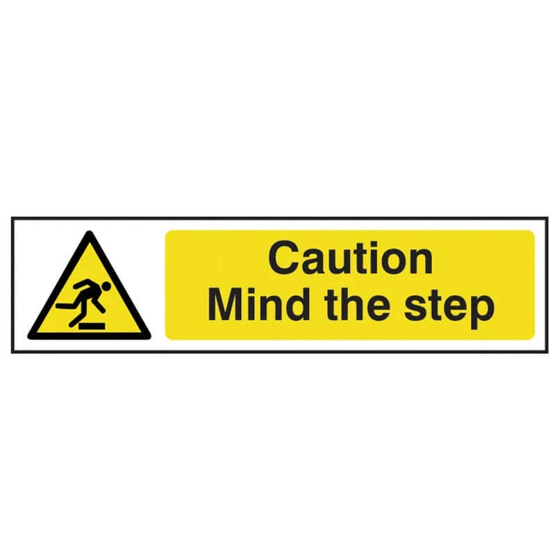Caution Mind the step - PVC (200 x 50mm)
