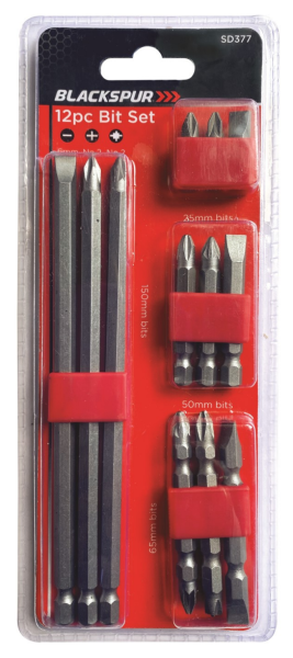 BLACKSPUR 12PC IMPACT BIT SET