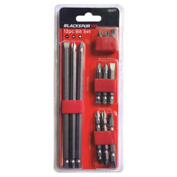 BLACKSPUR 12PC IMPACT BIT SET