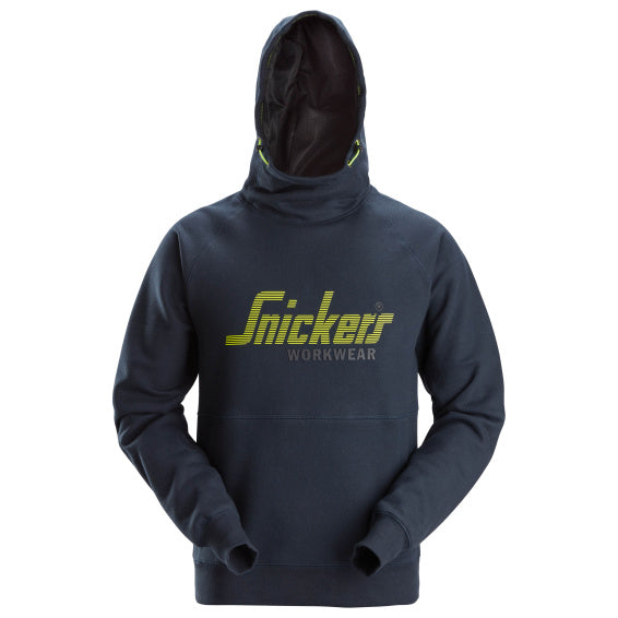 SNICKERS 2845 LOGO HOODIE - NAVY - MEDIUM