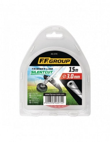 TRIMMER LINE SILENT CUT DUO CORE ROUND TWISTED 2.0MM X 15M