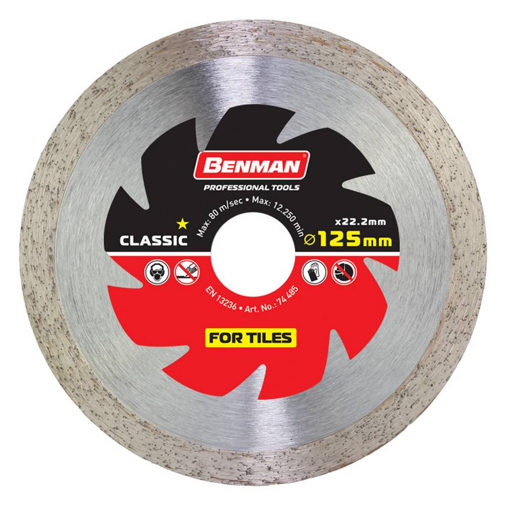 BENMAN DIAMOND CUTTING DISK, TILES, 230 X 2.4 X 10W