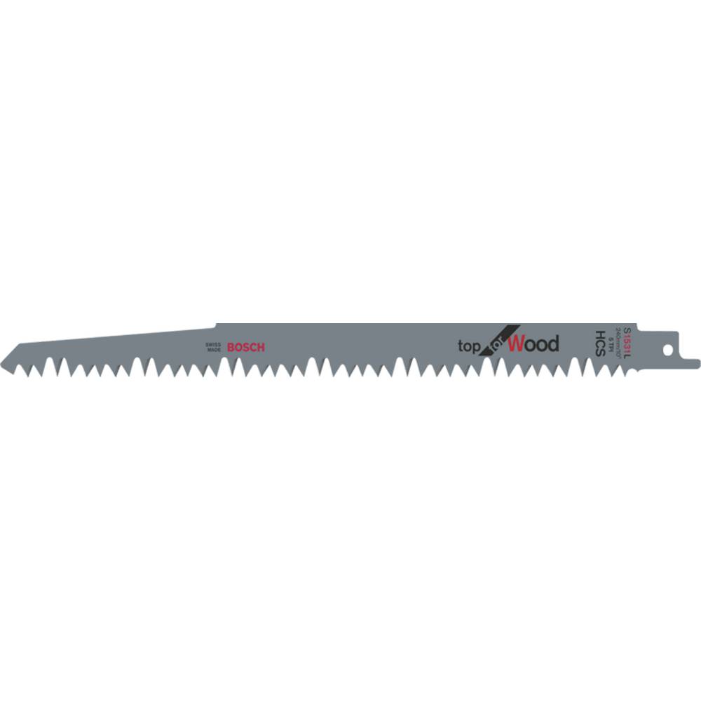 BOSCH S1531L 5PK RECIPROCATING SAW BLADE WOOD