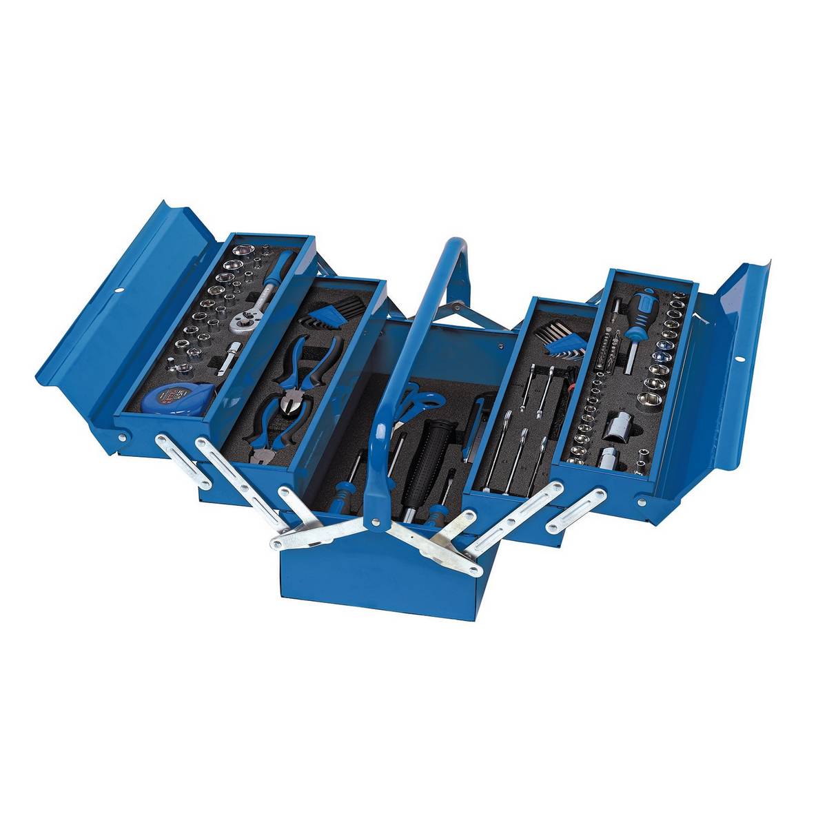 DRAPER TOOL KIT IN STEEL CANTILEVER TOOLBOX (126 PIECE) - Watson Hire