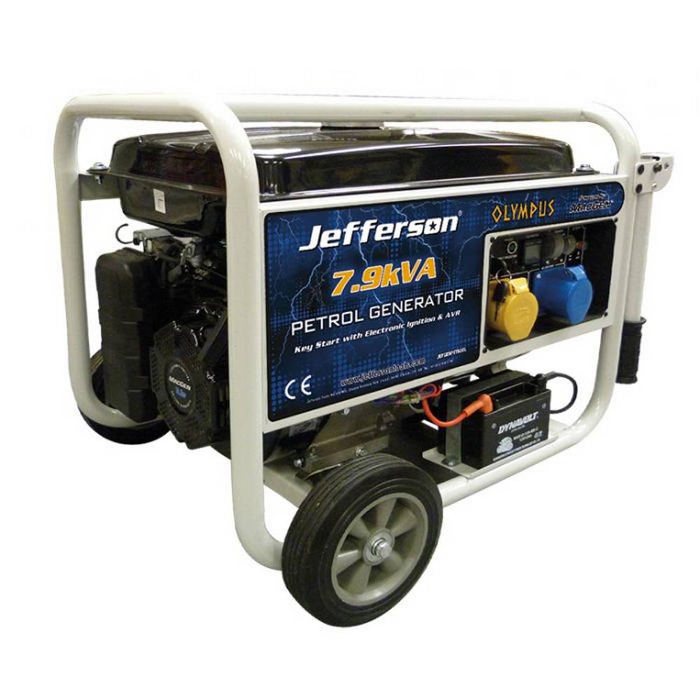 JEFFERSON 7.9KVA PETROL GENERATOR (ELECTRIC START)
